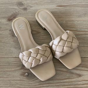 Worthington Dalton Tan Braided Slip-Ons